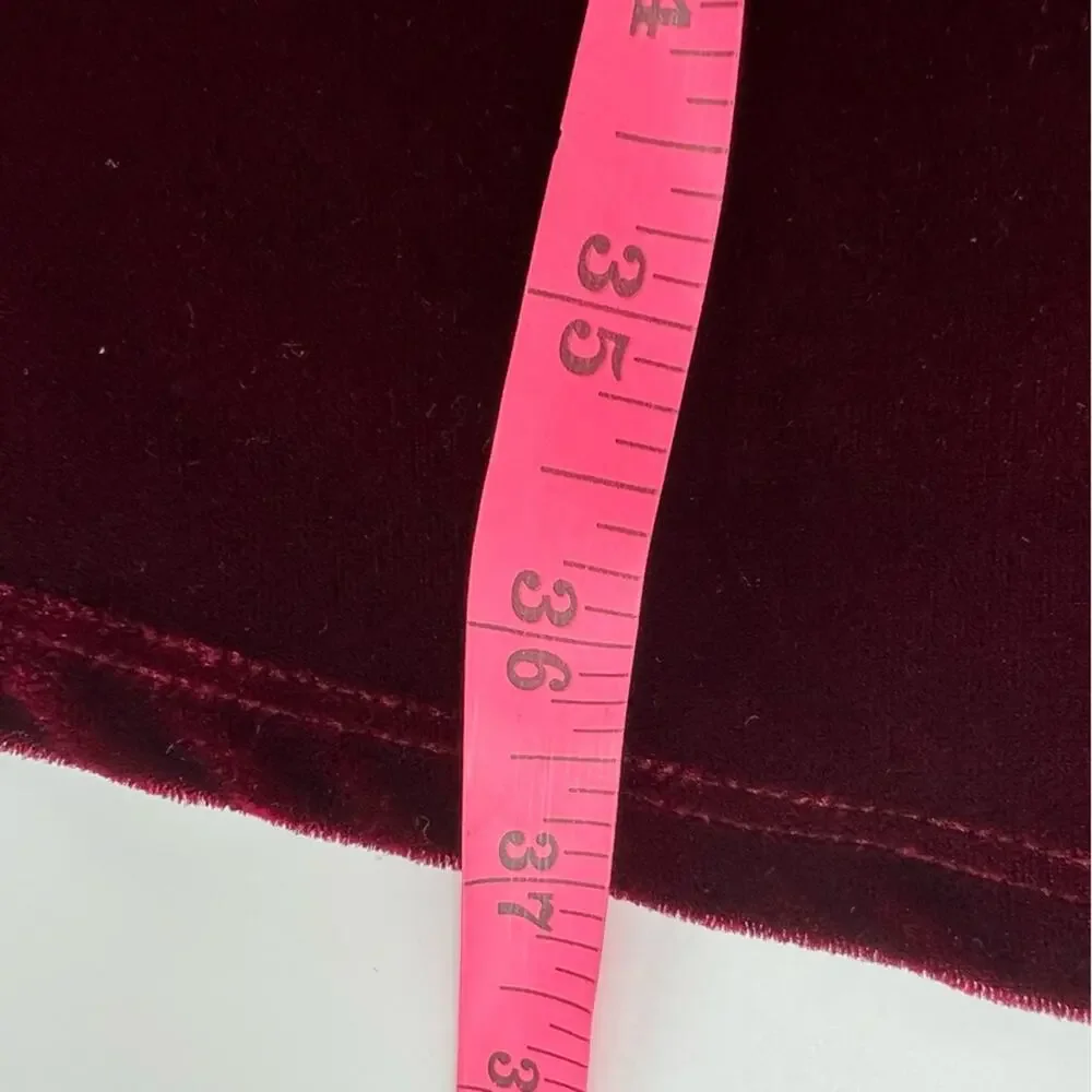 NWT Reiss Essie‎ Velvet Belted Mini Dress in Berry